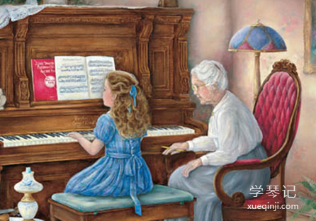 家长陪孩子学钢琴