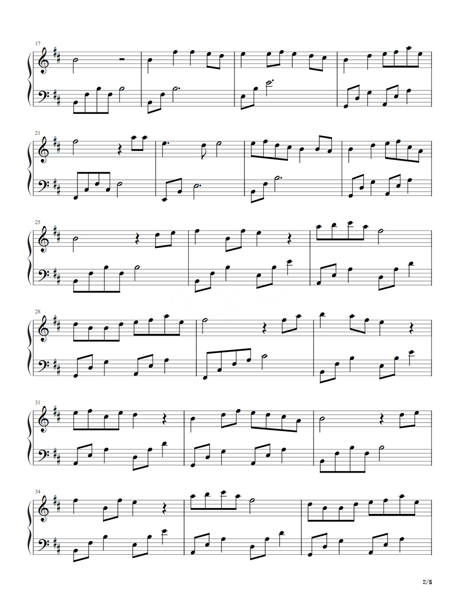 嘴巴嘟嘟钢琴谱