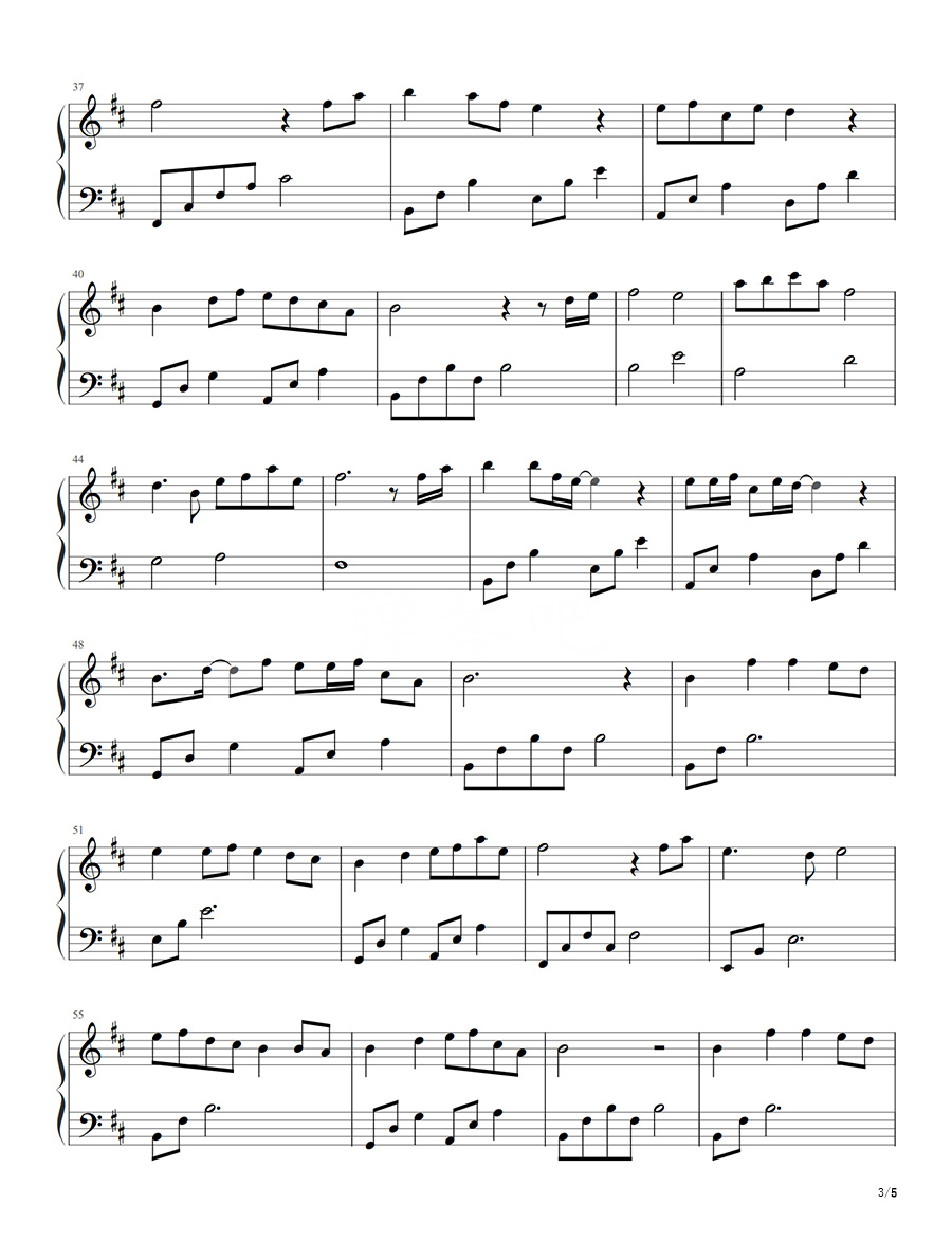 嘴巴嘟嘟钢琴谱