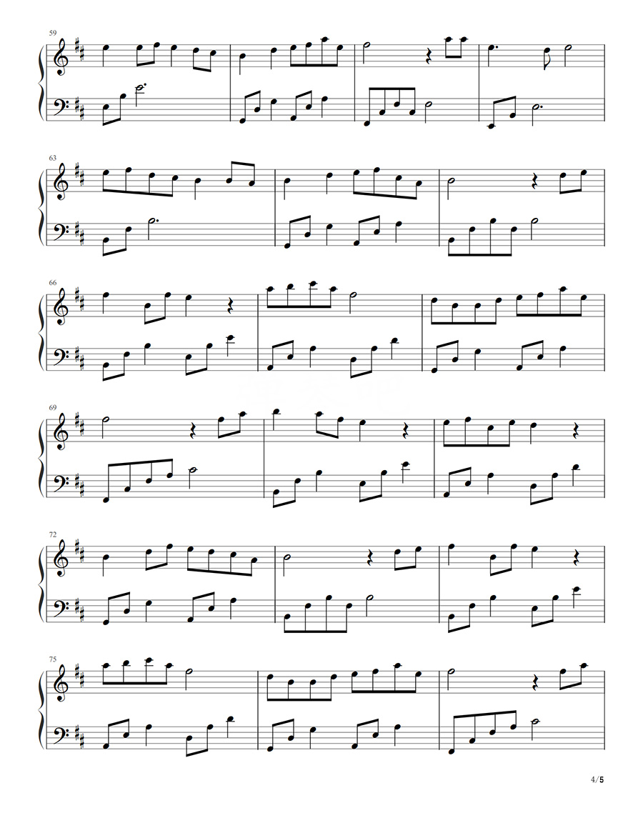 嘴巴嘟嘟钢琴谱