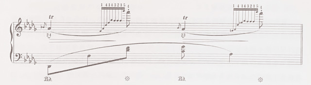 手指贴键的大角度触键