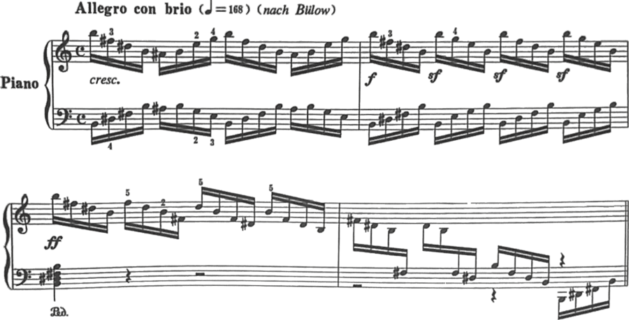高抬指的大角度触键