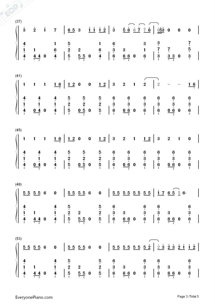 《Ei Ei》数字简谱