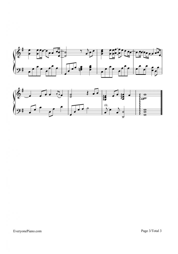 《童话》钢琴谱