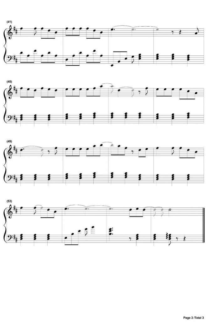 情深深雨蒙蒙钢琴谱