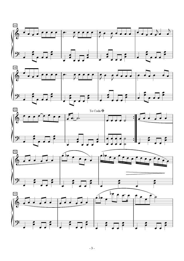 《李白》钢琴谱