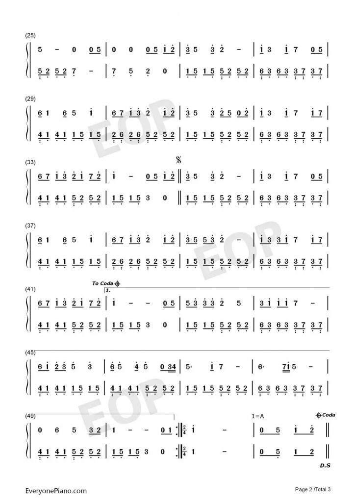 数字钢琴简谱_母系社会数字钢琴简谱(2)