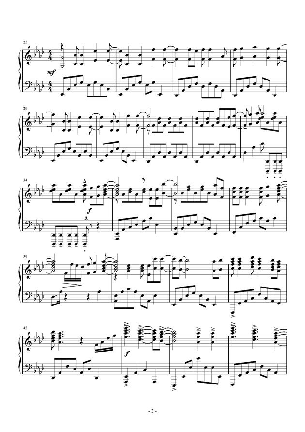 《Let it go》钢琴谱