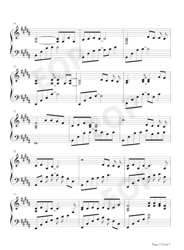 《像鱼》钢琴谱