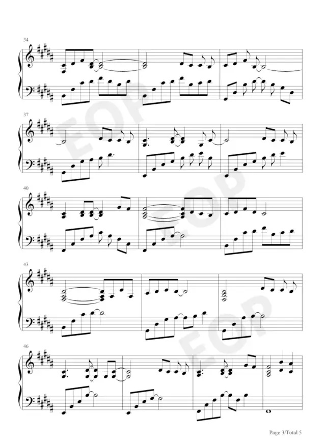 《像鱼》钢琴谱