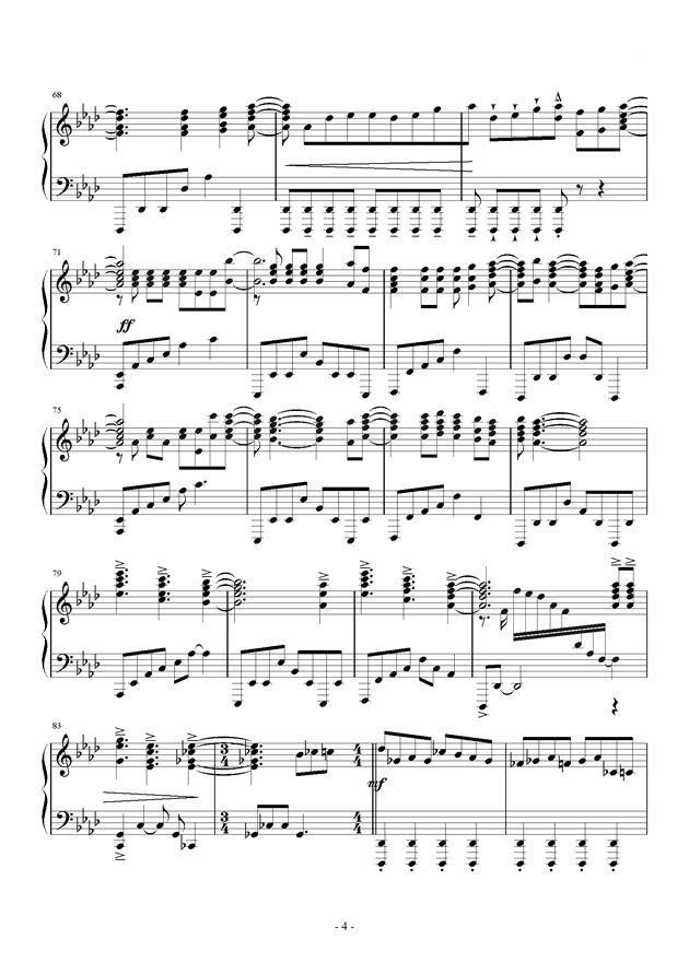 《Let it go》钢琴谱