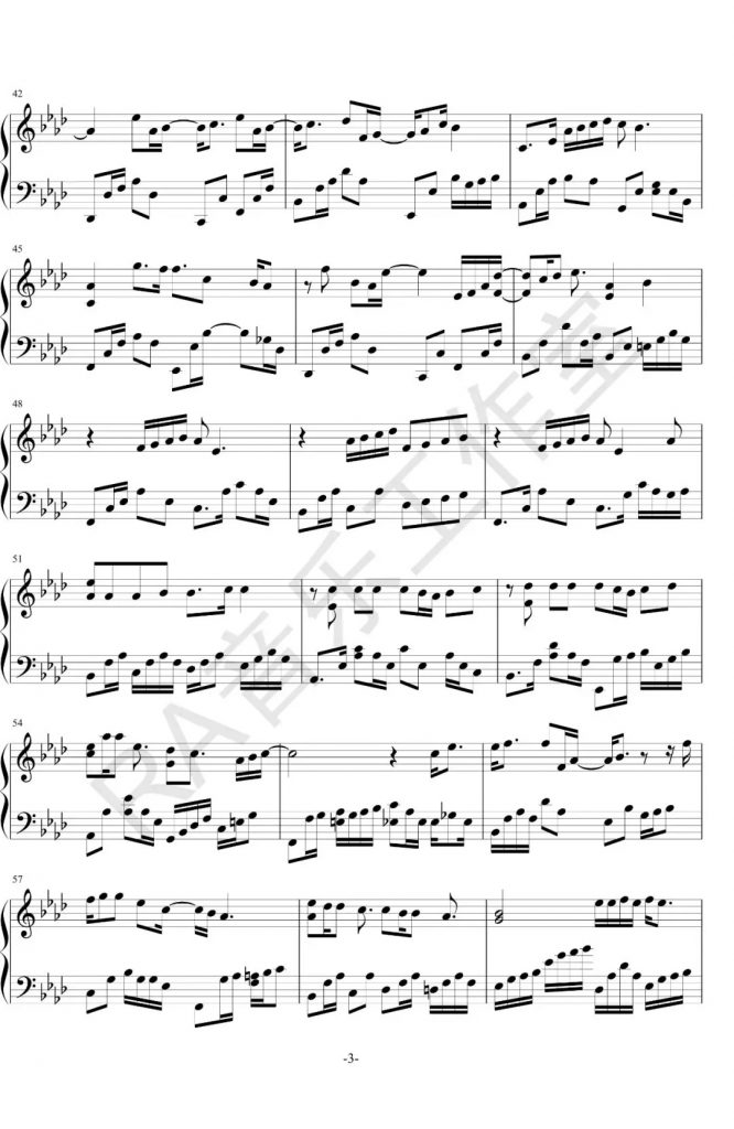 将故事写成我们钢琴谱