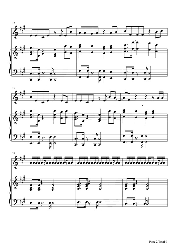 《野狼Disco》钢琴谱