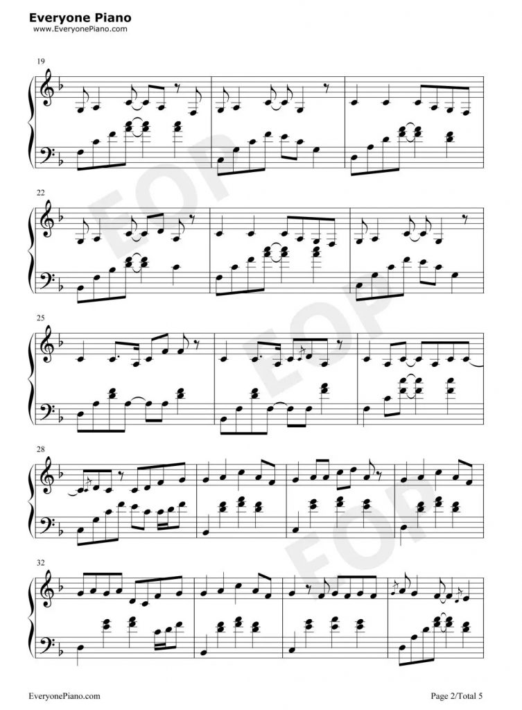 《记念》钢琴谱