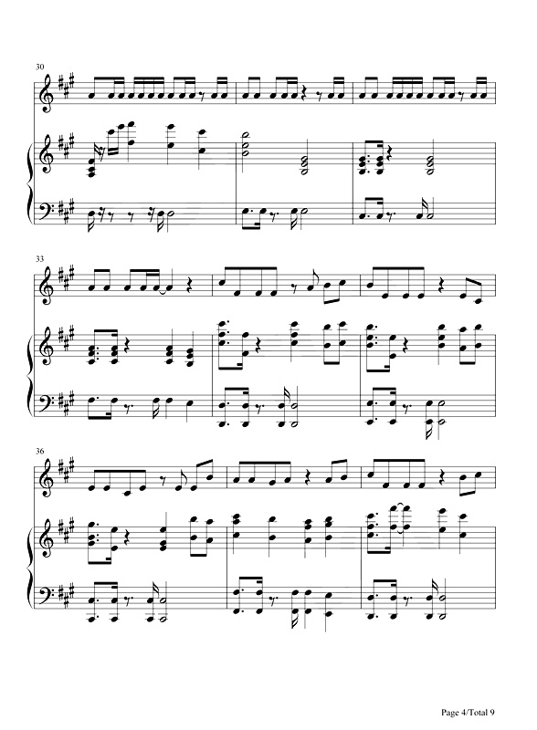 《野狼Disco》钢琴谱