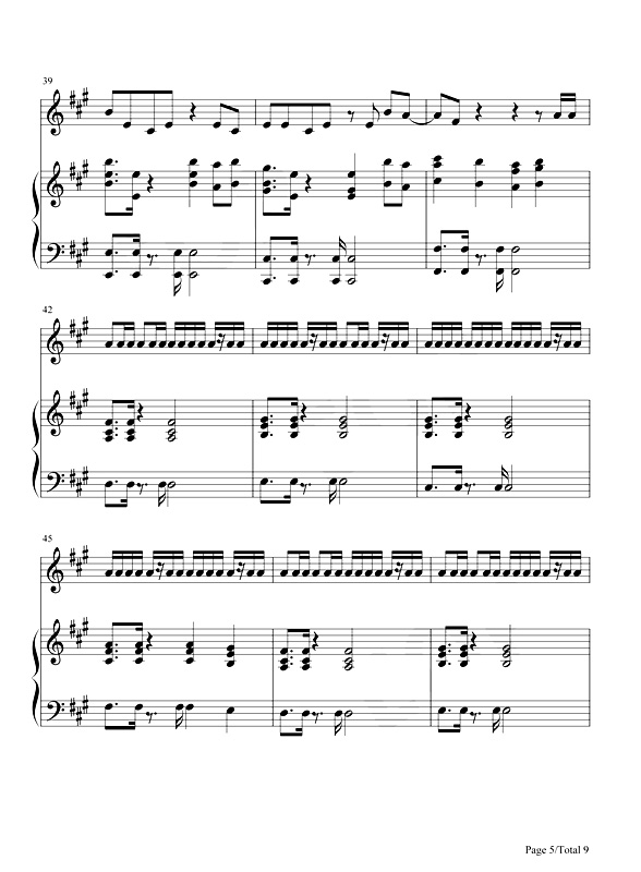 《野狼Disco》钢琴谱