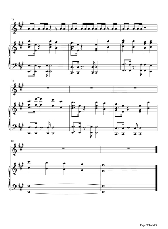 《野狼Disco》钢琴谱