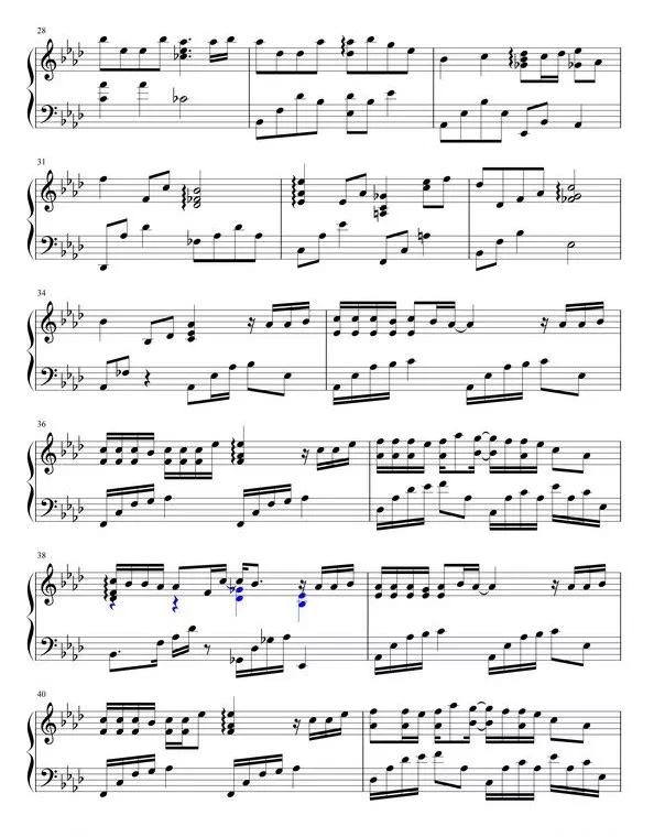 有个爱你的人不容易钢琴谱