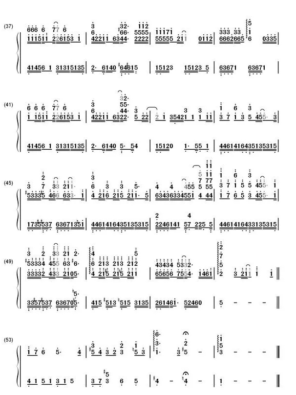 有个爱你的人不容易钢琴数字简谱