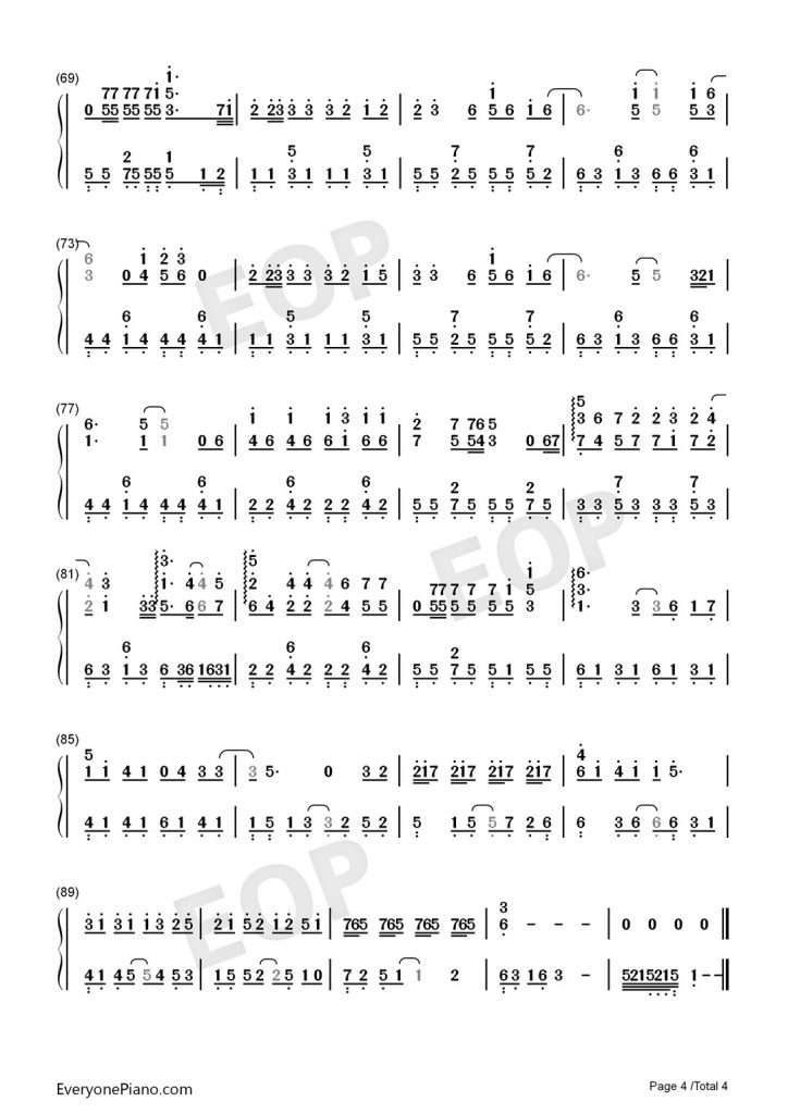 数字钢琴简谱_母系社会数字钢琴简谱(2)