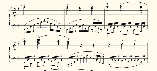 双手不同程度的练习曲