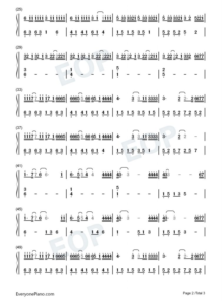 《透明》钢琴简谱