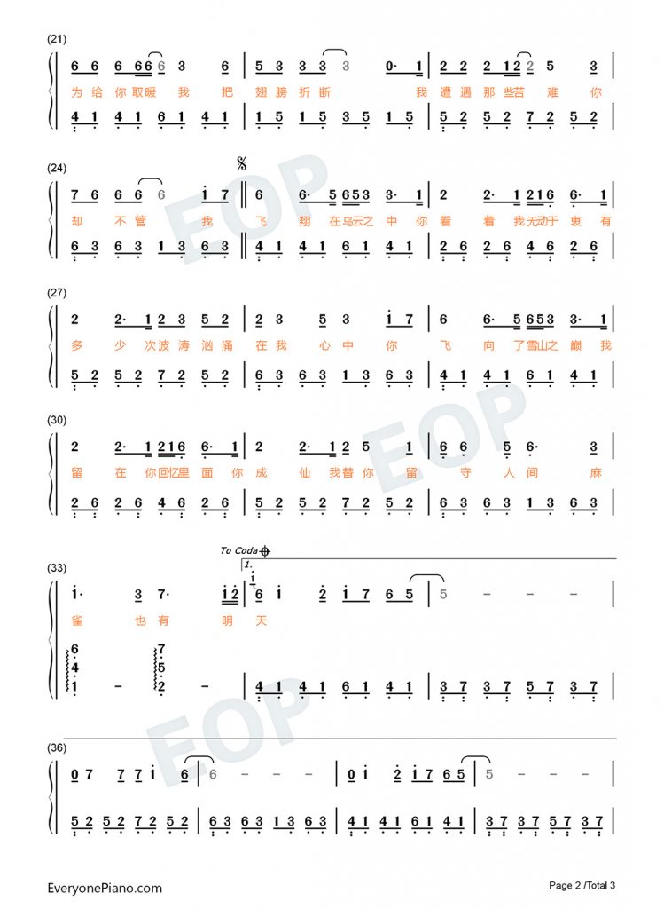 冬眠数字曲谱_冬眠钢琴简谱数字(3)