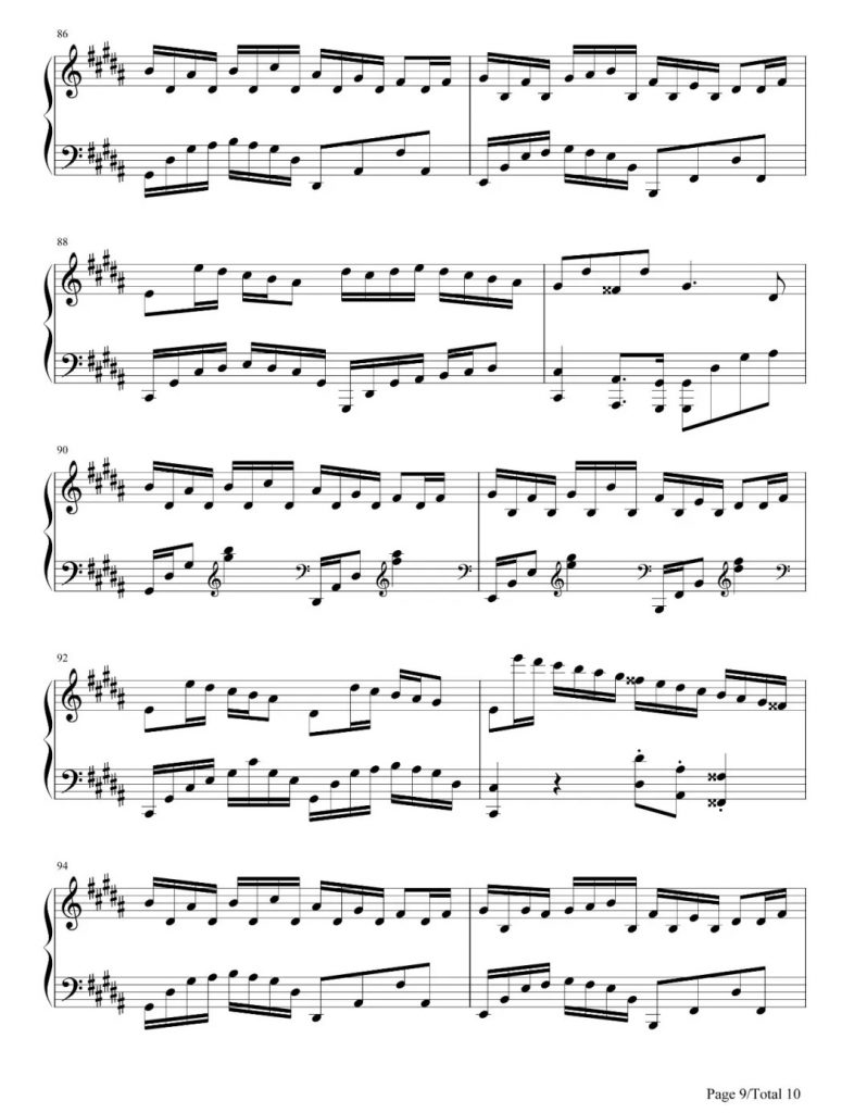 Flower Dance花之舞，钢琴谱