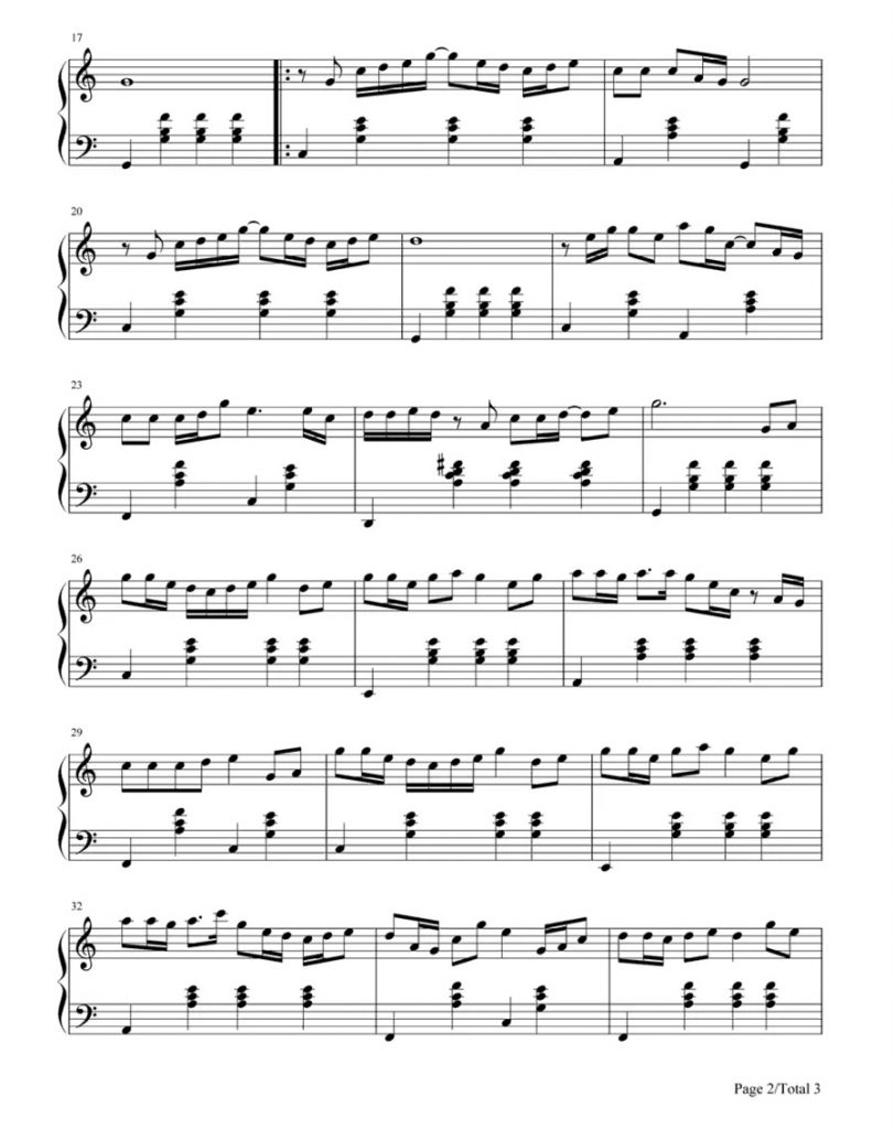 梦里水乡钢琴谱