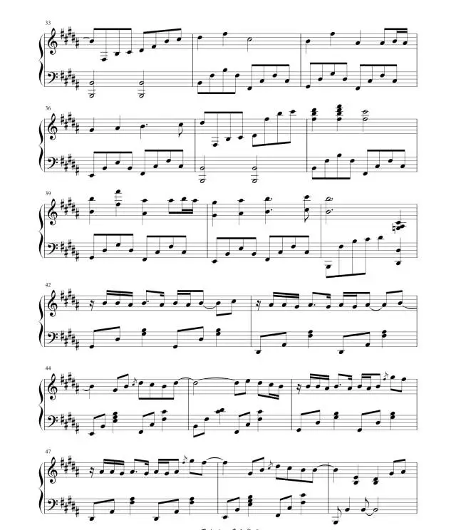 周杰伦 告白气球钢琴谱