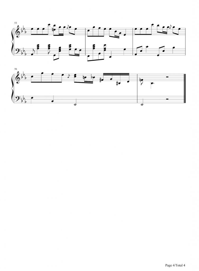 你笑起来真好看钢琴谱