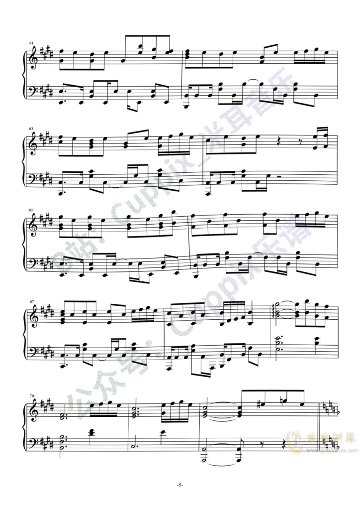 梦然《少年》钢琴谱