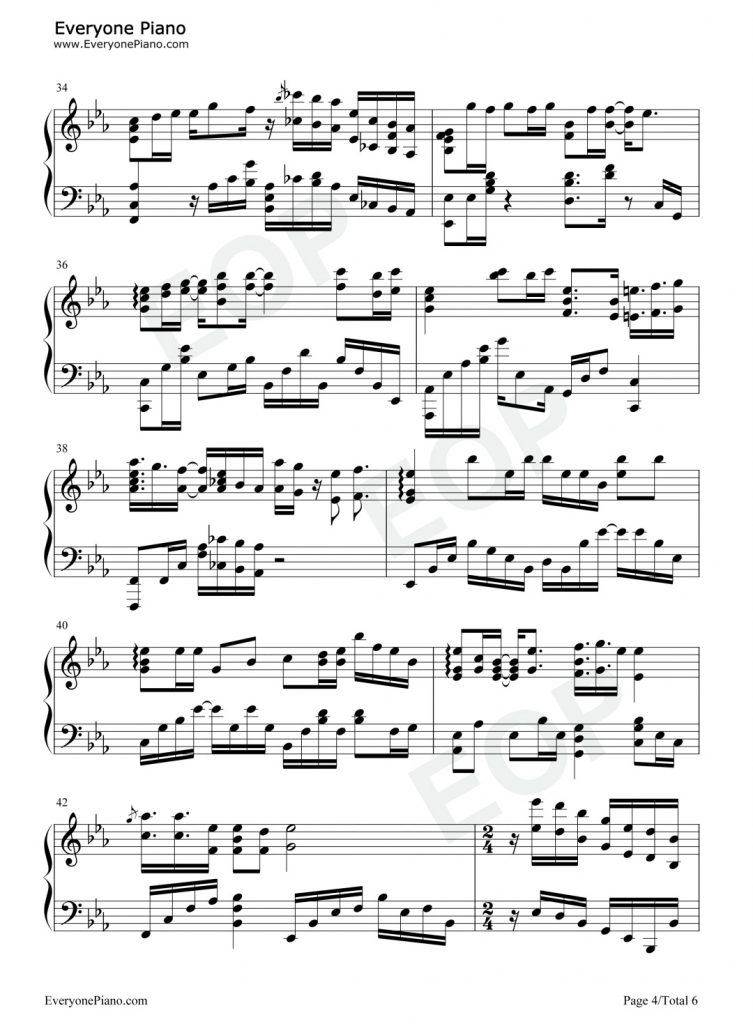 雪花落下 钢琴谱-周深-冰糖炖雪梨主题曲