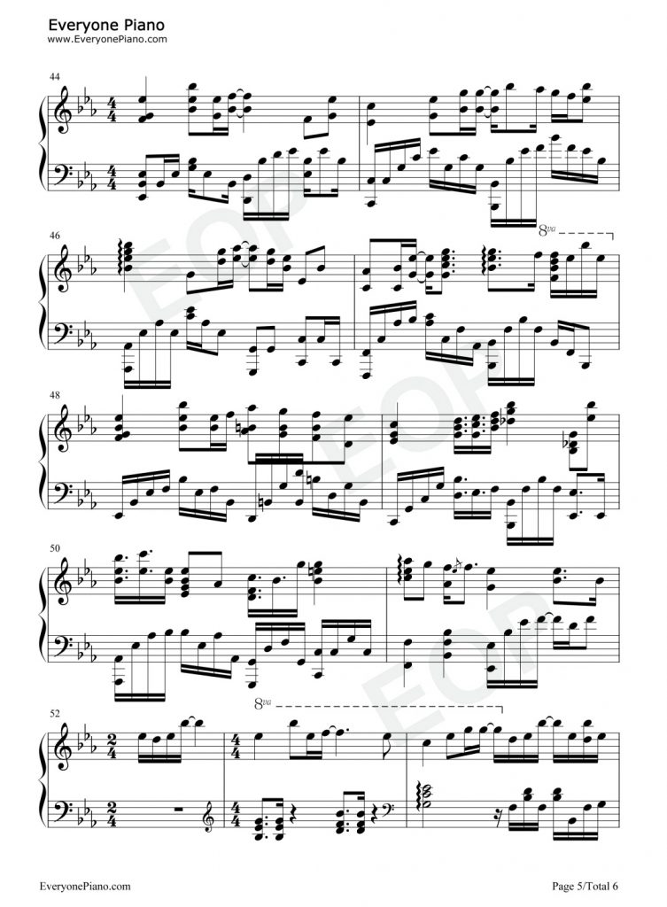 雪花落下 钢琴谱-周深-冰糖炖雪梨主题曲