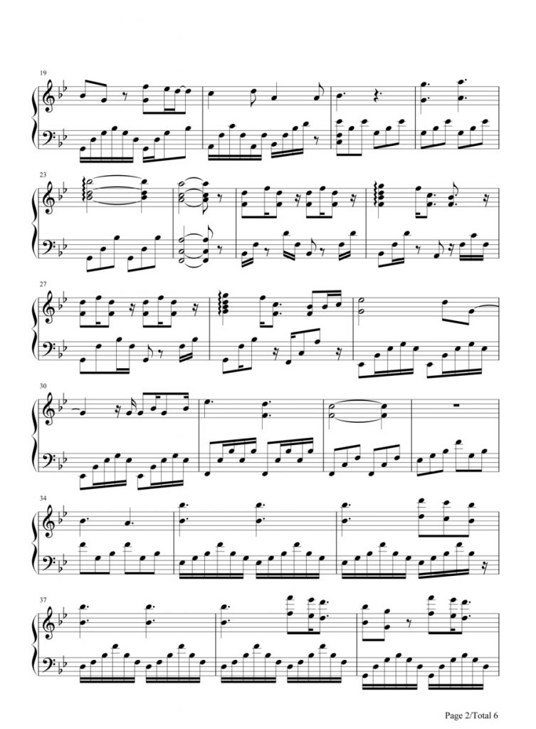 《暮光之城》插曲《A Thousand Years》钢琴演奏，附谱