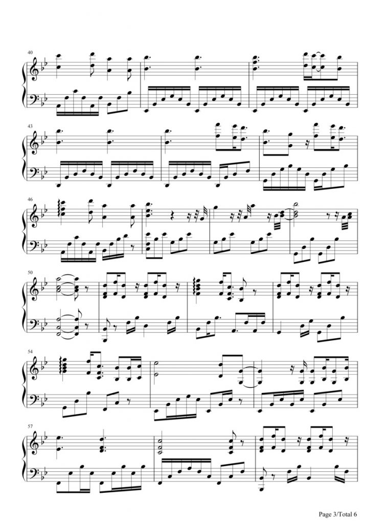 《暮光之城》插曲《A Thousand Years》钢琴演奏，附谱