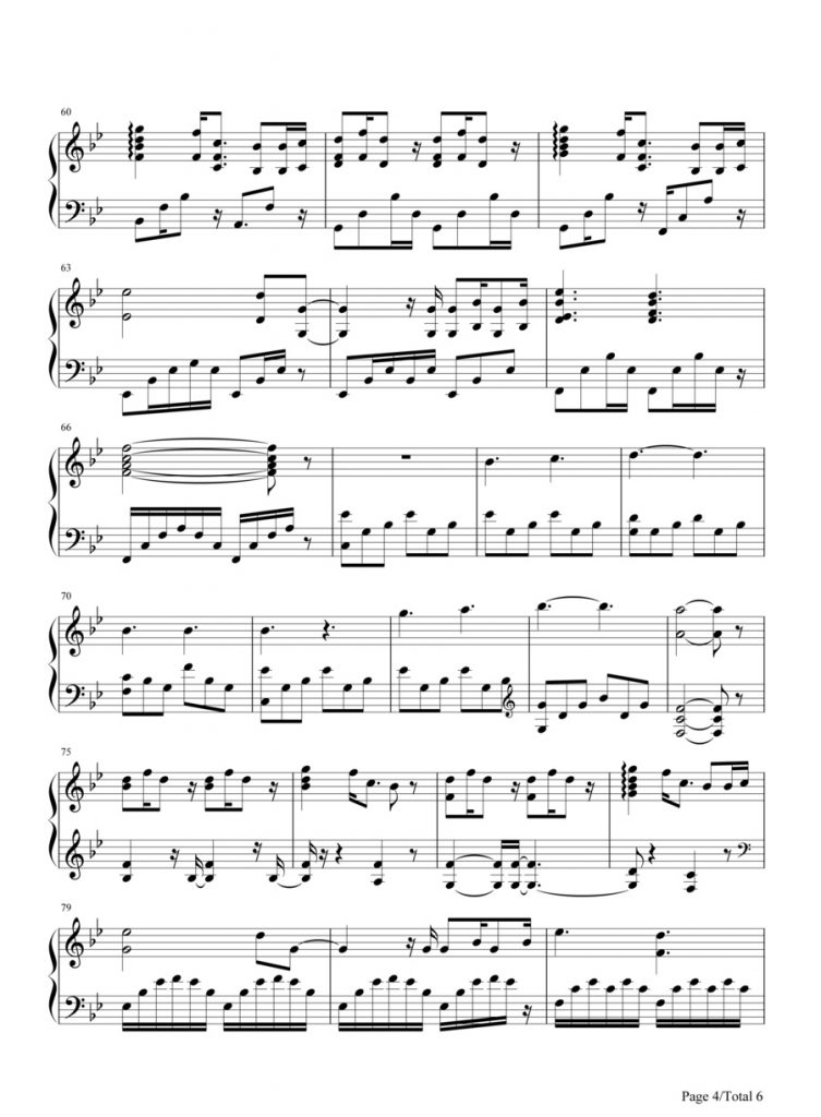 《暮光之城》插曲《A Thousand Years》钢琴演奏，附谱