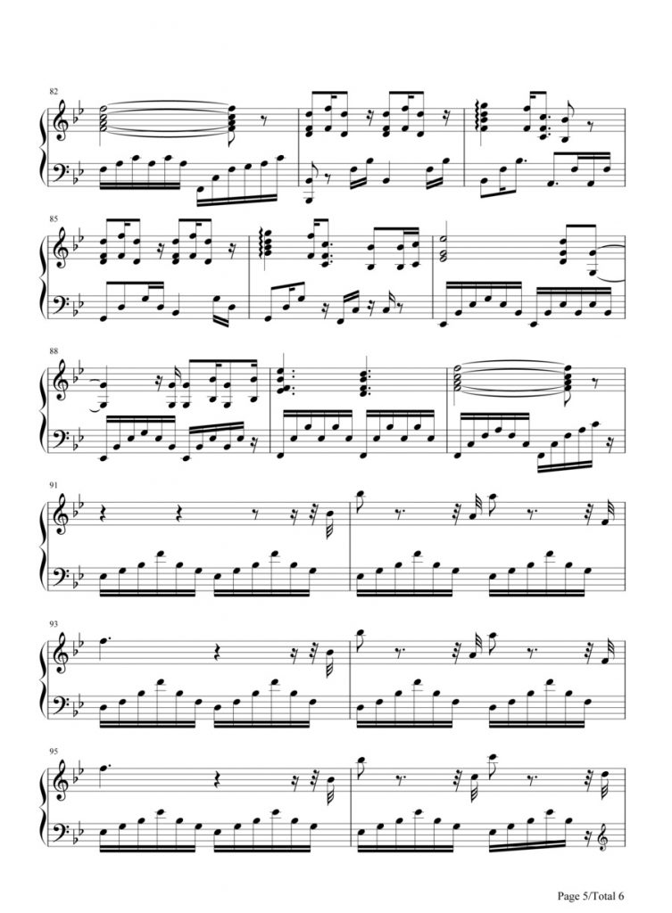 《暮光之城》插曲《A Thousand Years》钢琴演奏，附谱