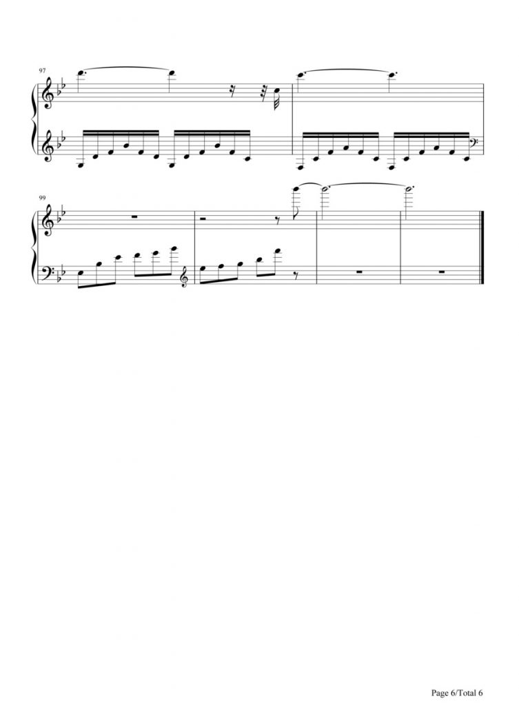 《暮光之城》插曲《A Thousand Years》钢琴演奏，附谱