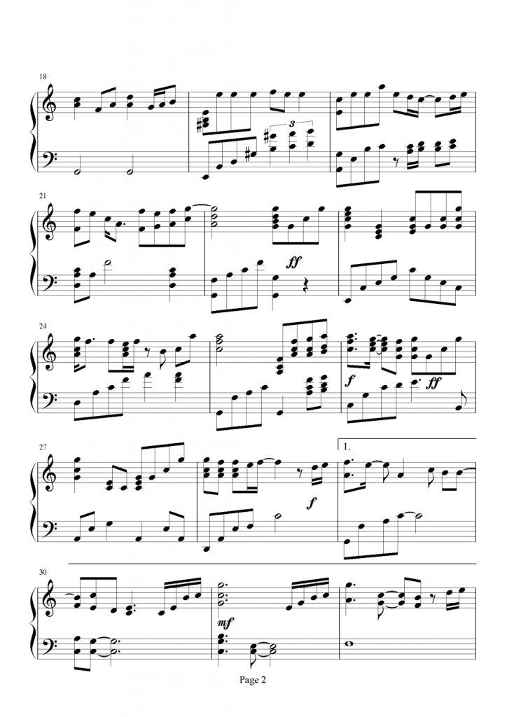 孙楠你快回来钢琴谱 