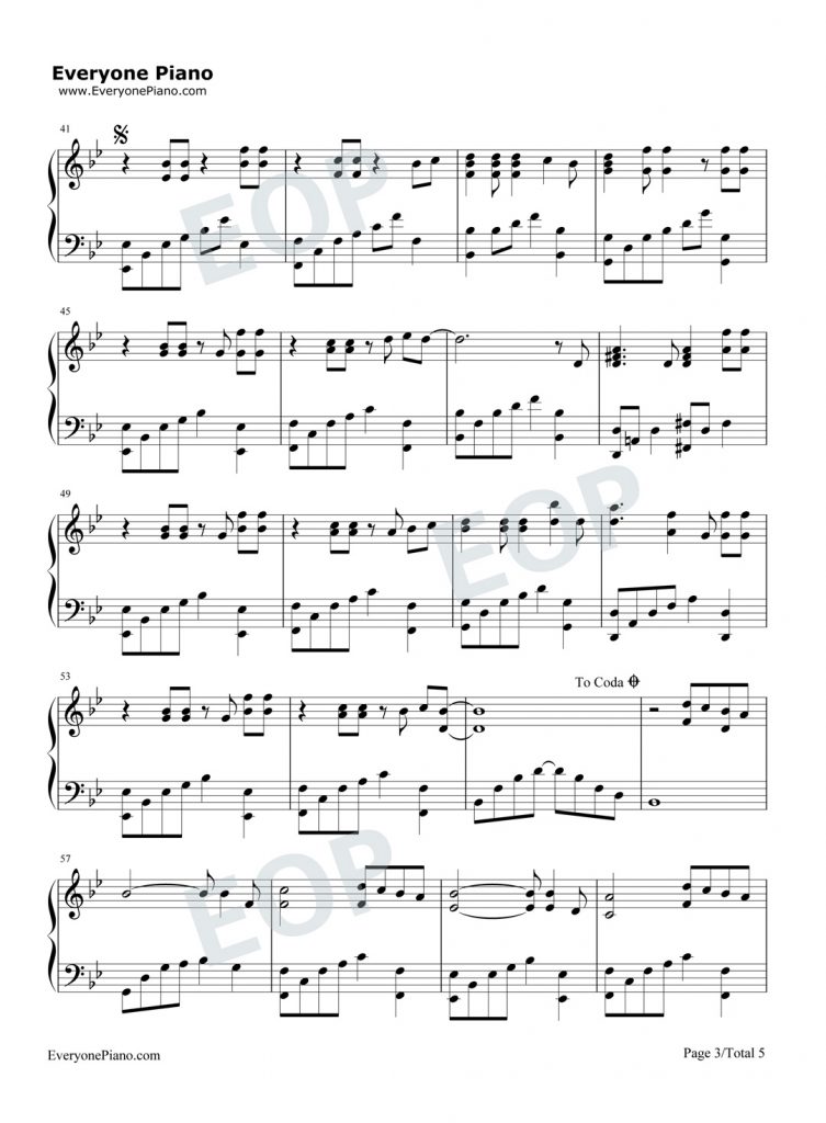 The Truth That You Leave 钢琴谱-Pianoboy