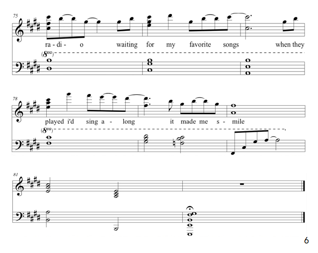 yesterday once more 昨日重现钢琴谱