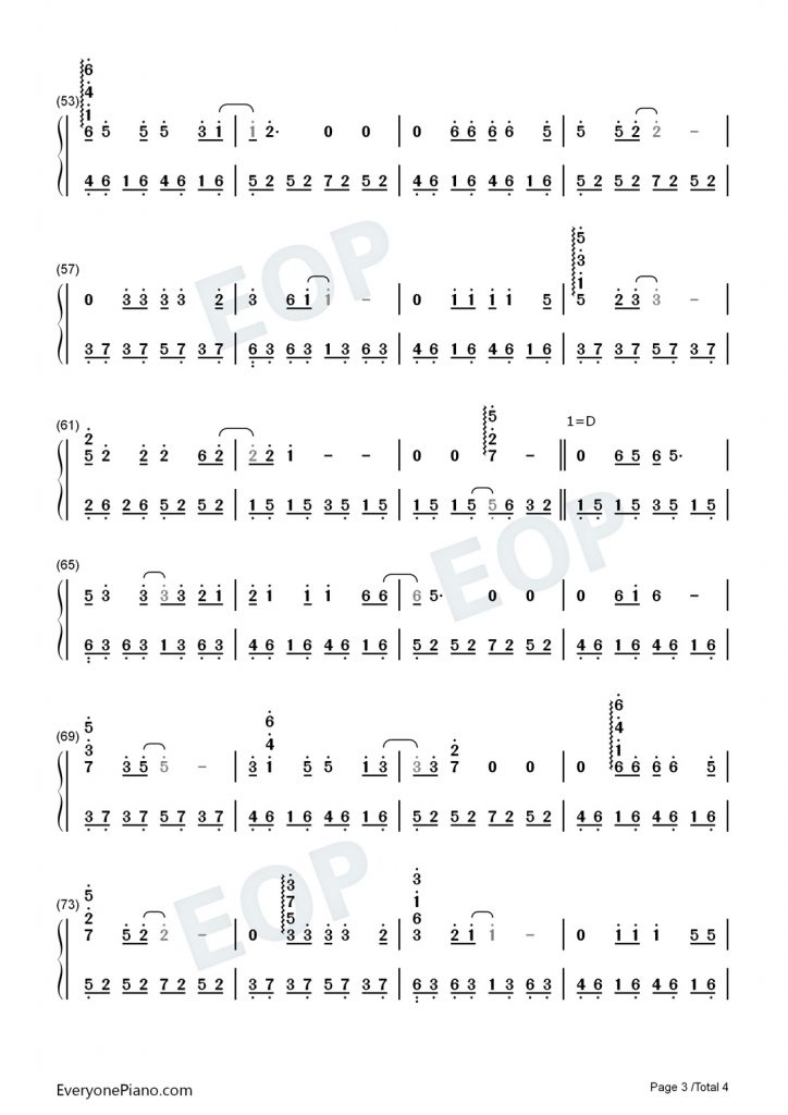 送你一朵小红花 钢琴数字简谱-电影《送你一朵小红花》 同名主题曲