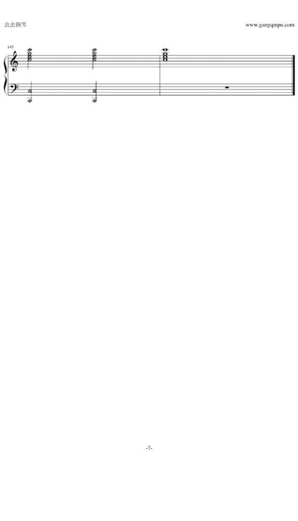 婚礼进行曲 钢琴谱-门德尔松