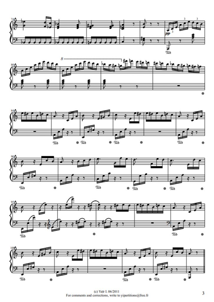 致爱丽丝 钢琴谱 原版 