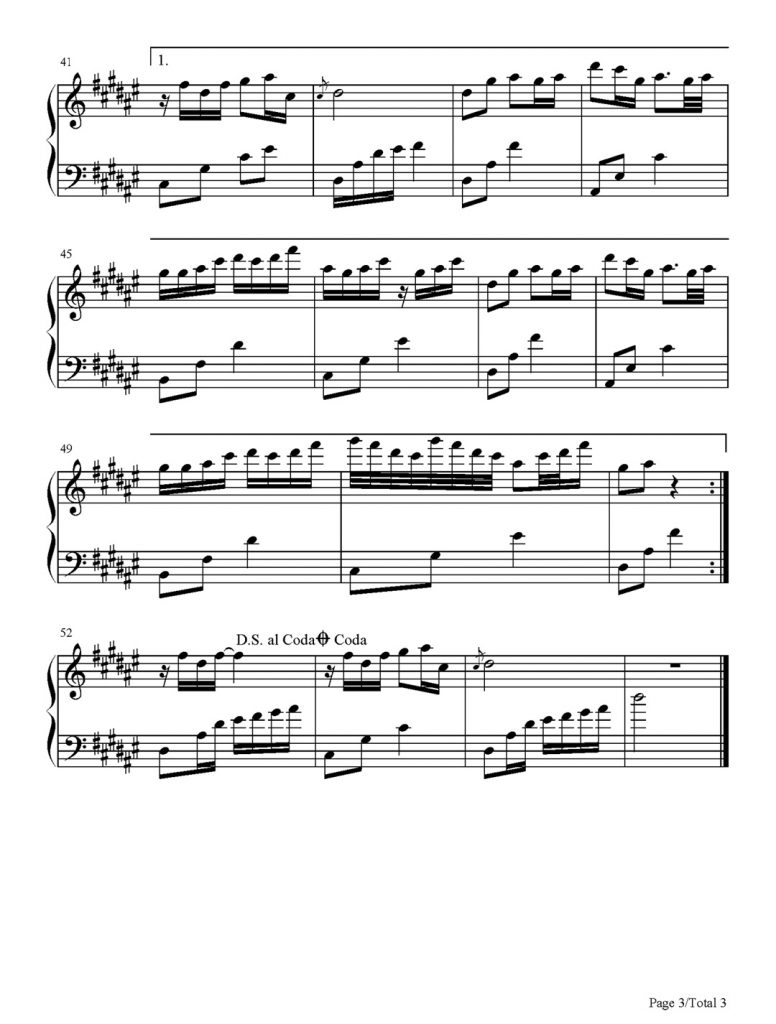 人间惊鸿客 钢琴谱 – 简单版 – 叶里
