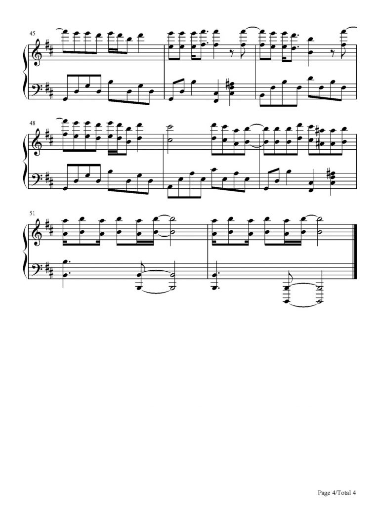 策马正少年 钢琴谱-斗罗大陆主题曲-肖战