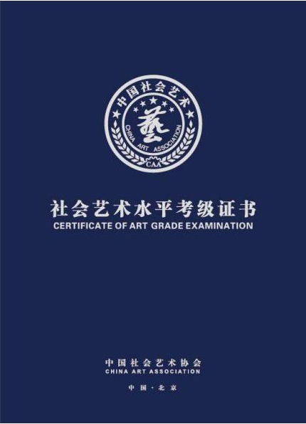 中国社会艺术协会社会艺术水平考级证书