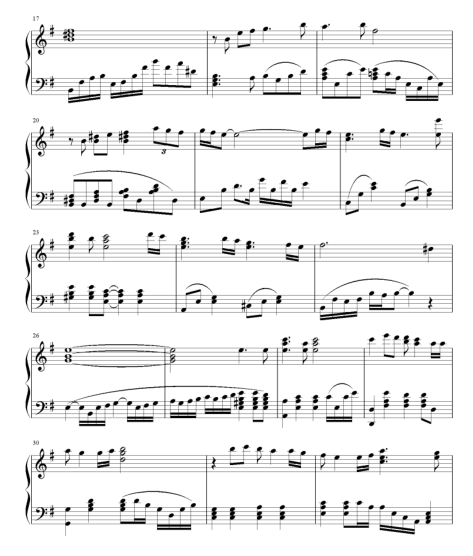 奔向未来 钢琴谱