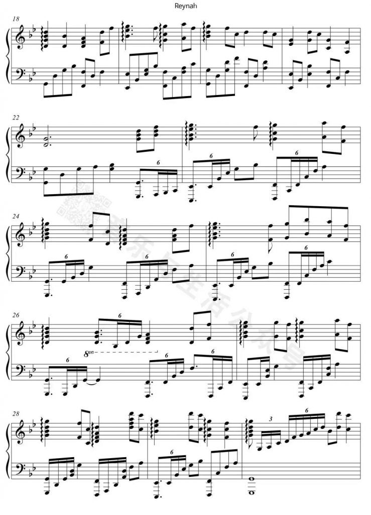 穿越时空的爱恋钢琴谱